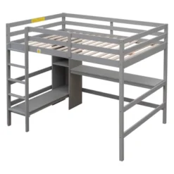 Full Size Loft Bed With Multifunction Shelves And Under-Bed Desk - ModernLuxe 17 Full Size Loft Bed With Multifunction Shelves And Under-Bed Desk - ModernLuxe -Child Home Decoration Store GUEST 81e1b336 5d2b 48c5 b492 2f24e7e37804