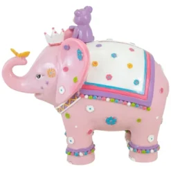 Northlight 5.75" Children's Pink Elephant With Monkey Coin Bank -Child Home Decoration Store GUEST 82132f86 0566 4d6a ae62 b1d288b9abd1
