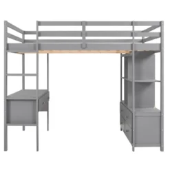 Loft Bed With Built-In Desk, Storage Shelves And Drawers - ModernLuxe -Child Home Decoration Store GUEST 82287919 0217 4fd5 af7d bb18cc363a2b