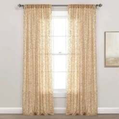 52"x84" Ballgown Glam Sparkle Sequins Window Curtain Panel - Lush Décor 15 52"x84" Ballgown Glam Sparkle Sequins Window Curtain Panel - Lush Décor -Child Home Decoration Store GUEST 8300e126 dfd2 4688 ae28 b0c19b7b4a7a