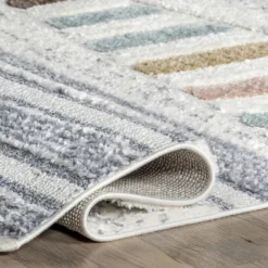 NuLOOM Iria Colorful Pyramid Kids Area Rug -Child Home Decoration Store GUEST 83278a16 8feb 49a7 bd51 b4db9802bac6