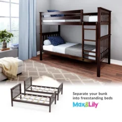 Max & Lily Twin Over Twin Bunk Bed 12 Max & Lily Twin Over Twin Bunk Bed -Child Home Decoration Store GUEST 8396c6cc 858b 43d3 8ff6 174f94d3e0f5