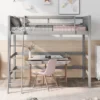 Twin Size Wood Loft Bed With Ladder-ModernLuxe -Child Home Decoration Store GUEST 872fff01 a656 459e 97c8 d3d5aaac33a7