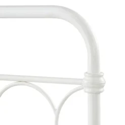 Twin Caledonia Metal Bed Antique White - Inspire Q -Child Home Decoration Store GUEST 88ab8add 8931 4613 9d28 29d2f00fd68d