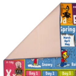 KC CUBS | Looney Tunes Boy & Girl Kids ABC Alphabet, Seasons, Months & Days Educational Learning & Play Nursery Classroom Rug Carpet -Child Home Decoration Store GUEST 89134b40 fe18 4ff5 a7f6 79b941d5d715