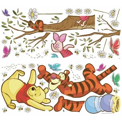 Roommates Winnie The Pooh Swinging For Honey Peel And Stick Giant Wall Decal 3 Roommates Winnie The Pooh Swinging For Honey Peel And Stick Giant Wall Decal