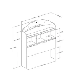 Tiara Bookcase Headboard Pure White - South Shore 10 Tiara Bookcase Headboard Pure White - South Shore -Child Home Decoration Store GUEST 8a86fdb7 0914 44fd a7d3 24beae146571