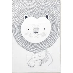 NuLOOM Kinslee Modern Lion Machine Washable Kids Area Rug -Child Home Decoration Store GUEST 8acf3cb4 eeab 4e80 8249 f33bb579c837