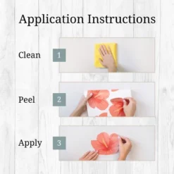 Tropical Flowers (Hibiscus) Wall Decor - Decalcomania 15 Tropical Flowers (Hibiscus) Wall Decor - Decalcomania -Child Home Decoration Store GUEST 8c8d7b71 4d63 4469 a28d 0d586b9716a1