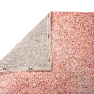 Crane Baby 5' X 7' Hand-Tufted Wool Medallion Rug - Parker Rose 3 Crane Baby 5' X 7' Hand-Tufted Wool Medallion Rug - Parker Rose