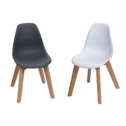 Set Of 2 Kids' Chairs With Beech Legs - Gift Mark -Child Home Decoration Store GUEST 904bc926 9f44 41c2 bd67 43ea3ba06af1