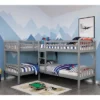 HOMES: Inside + Out Quadruple Twin Kids' Martell Bunk Bed Gray - IoHOMES 1 HOMES: Inside + Out Quadruple Twin Kids' Martell Bunk Bed Gray - IoHOMES -Child Home Decoration Store GUEST 92877102 3190 4c76 aa98 299fa45cf22f