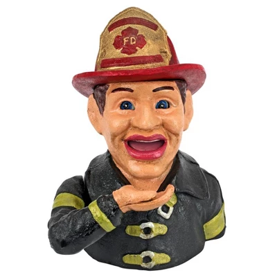 Design Toscano Fireman's Fund Die-Cast Iron Mechanical Coin Bank 3 Design Toscano Fireman's Fund Die-Cast Iron Mechanical Coin Bank