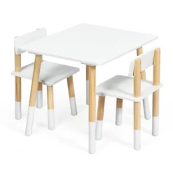 Costway Kids Wooden Table & 2 Chairs Set Children Activity Table Set -Child Home Decoration Store GUEST 9437d257 9b38 43d0 8e0f e3d27cf05503