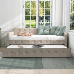 Twin Elyria Contemporary Tufted Daybed - MiBasics -Child Home Decoration Store GUEST 9690e0da 016a 44e1 b846 e261bb9e2013