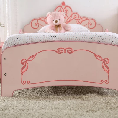 Twin Nemma Princess Crown Twin Bed Pink - Homes: Inside + Out 5 Twin Nemma Princess Crown Twin Bed Pink - Homes: Inside + Out - Image 3