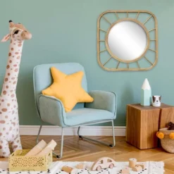 Bamboo Square Kids' Mirror - Pillowfort™ -Child Home Decoration Store GUEST 99a249e2 98b5 435c a932 7b528c78c6c6