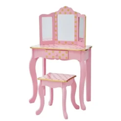 Fashion Polka Dot Gisele Play Vanity Set - Teamson Kids -Child Home Decoration Store GUEST 9d7b100b 62f6 4f22 8063 8864f7d688bb