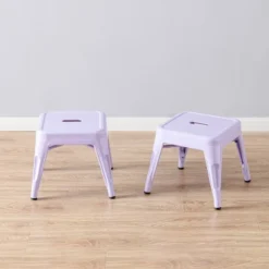Harper & Hudson Set Of 2 Kids' Metal Stools - ACEssentials -Child Home Decoration Store GUEST a025d4b8 ac14 4fa8 b46e 2e587f03329a