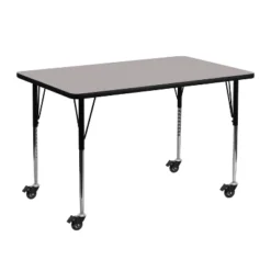 Emma And Oliver Mobile 24x48 Rectangle HP Laminate Adjustable Activity Table -Child Home Decoration Store GUEST a03a6d0b 00c6 4094 b7e6 79720b917c4f