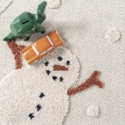 NuLOOM Kilah Snowmen High-Low Kids Tasseled Area Rug -Child Home Decoration Store GUEST a0616fb1 4040 4e47 a654 1e7551bf3c1c