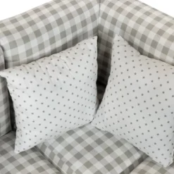 Tibbetts Kids' Sectional With Ottoman Gray/White - HOMES: Inside + Out -Child Home Decoration Store GUEST a3ab0e80 4a86 4e66 ad03 ec968ff629be