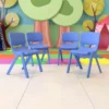 Flash Furniture 4 Pack Blue Plastic Stackable School Chair With 15.5'' Seat Height -Child Home Decoration Store GUEST a404a95c 5e17 4dc9 9c51 b5e2a4a3b4b7