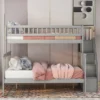 Twin Over Full Stairway Bunk Bed With Storage-ModernLuxe -Child Home Decoration Store GUEST a451c85c e01e 4430 b972 c9717e72f30f