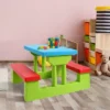 Costway 4 Seat Kids Picnic Table W/Umbrella Garden Yard Folding Children Bench Outdoor -Child Home Decoration Store GUEST a49f308a 53da 41f3 b983 d60748c885e5