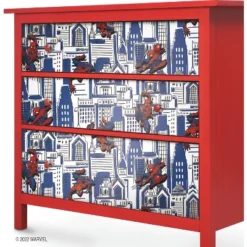 Spider-Man Cityscape Peel And Stick Wallpaper Red/Blue/Gray - RoomMates -Child Home Decoration Store GUEST a54cb51a 23ad 4bbf 886b d18d2d1323f7