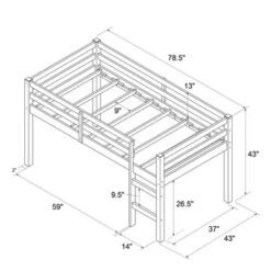 Twin Ashanti Wood Loft Bed - Room & Joy -Child Home Decoration Store GUEST a5da26a1 0de3 47ac 801f 7ccf1a51d73a