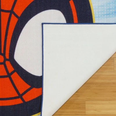 Marvel Spidey Circle 54"x78" Area Rug Blue 5 Marvel Spidey Circle 54"x78" Area Rug Blue - Image 3