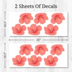 Tropical Flowers (Hibiscus) Wall Decor - Decalcomania 14 Tropical Flowers (Hibiscus) Wall Decor - Decalcomania -Child Home Decoration Store GUEST a9c7a420 46e9 44e4 833b 73ac1383abce
