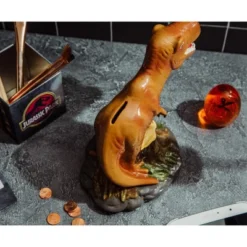 Silver Buffalo Jurassic World T-Rex 6-Inch Ceramic Sculpted Coin Bank Storage -Child Home Decoration Store GUEST ab8e0893 5bdc 4b90 9449 cb468829ed0e