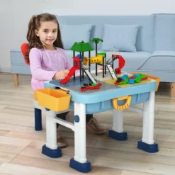 Costway 6 In 1 Kids Activity Table Set W/ Chair Toddler Luggage Building Block Table -Child Home Decoration Store GUEST af62b6ed 908e 4a0b 99f7 d199263b3e57