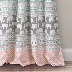 Elephant Striped Window Curtain Panels - Lush Décor -Child Home Decoration Store GUEST b0cf3ca2 bc79 4cc5 8ab3 d66760cd5c36