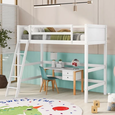 Twin Size Wood Loft Bed With Ladder-ModernLuxe 11 Twin Size Wood Loft Bed With Ladder-ModernLuxe - Image 9