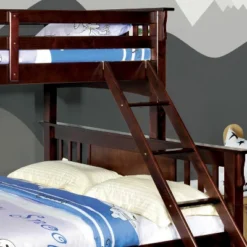 HOMES: Inside + Out Twin XL Over Queen Kids' Lea Bunk Bed Dark Walnut - IoHOMES -Child Home Decoration Store GUEST b23fd3c7 763e 4efd 851e e1f681fbb21c