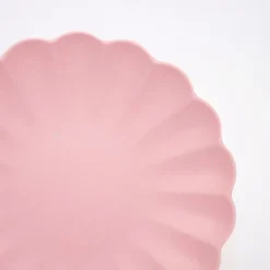 Meri-Meri Meri Meri Large Pink Reusable Bamboo Plates (Pack Of 6)