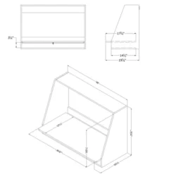 Interface Wall Mount Desk Pure White - South Shore -Child Home Decoration Store GUEST b4b22bb0 65b9 44ab a158 93e717c206bc 1