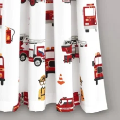 52"x84" Make A Wish Fire Truck Window Curtain Panels Set - Lush Décor -Child Home Decoration Store GUEST b62442fa d065 4c82 b687 f352c8f9137e