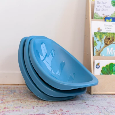 ECR4Kids Leaf Floor Seat, Portable Plastic Kid's Scoop Chair, 6-Piece 8 ECR4Kids Leaf Floor Seat, Portable Plastic Kid's Scoop Chair, 6-Piece - Image 6