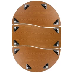 Emma And Oliver 3 Piece 86" Oval Wave Collaborative Grey Kids Adjustable Activity Table Set 25 Emma And Oliver 3 Piece 86" Oval Wave Collaborative Grey Kids Adjustable Activity Table Set -Child Home Decoration Store GUEST bdeb02f4 2c09 420d aaeb e8761404e277