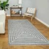 5'3"x7' Elias Stripe Kids' Area Rug Gray - Balta Rugs