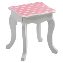 Polka Dot Fashion Prints Vanity Table & Stool Set Pink - Teamson Kids 12 Polka Dot Fashion Prints Vanity Table & Stool Set Pink - Teamson Kids -Child Home Decoration Store GUEST bec6bb26 3e7f 4cf6 926c 5346cfb0e3a8