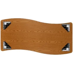 Flash Furniture 26"W X 60"L Rectangle Wave Flexible Collaborative Thermal Laminate Activity Table - Height Adjustable Short Legs -Child Home Decoration Store GUEST c1a90ce1 c2cf 47c2 b2fc f29111c4537b