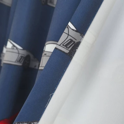 Kids' Race Cars Room Darkening Window Curtain Set Navy/Red - Lush Décor 6 Kids' Race Cars Room Darkening Window Curtain Set Navy/Red - Lush Décor - Image 4