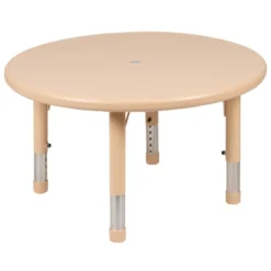 Flash Furniture 33" Round Plastic Height Adjustable Activity Table -Child Home Decoration Store GUEST c3f3e407 d944 4c99 8aa9 cdc2737e311f