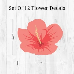 Tropical Flowers (Hibiscus) Wall Decor - Decalcomania 11 Tropical Flowers (Hibiscus) Wall Decor - Decalcomania -Child Home Decoration Store GUEST c60a215c 3d92 4396 a2d9 53f14c4e93e5