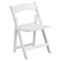 Flash Furniture Kids Folding Chairs With Padded Seats | Set Of 2 White Resin Folding Chair With Vinyl Padded Seat For Kids -Child Home Decoration Store GUEST c864bc29 0330 4869 adc5 372f152853d2